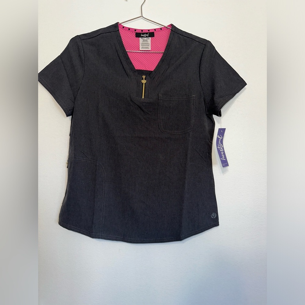 Heart soul scrub top